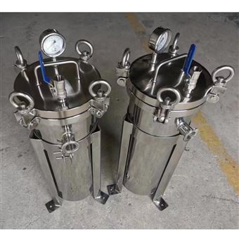 DL-1P1S侧入式平盖袋式过滤器 1号不锈钢布袋过滤机